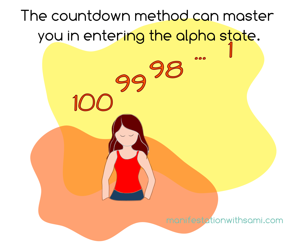 The countdown method can master you in entering the alpha state.