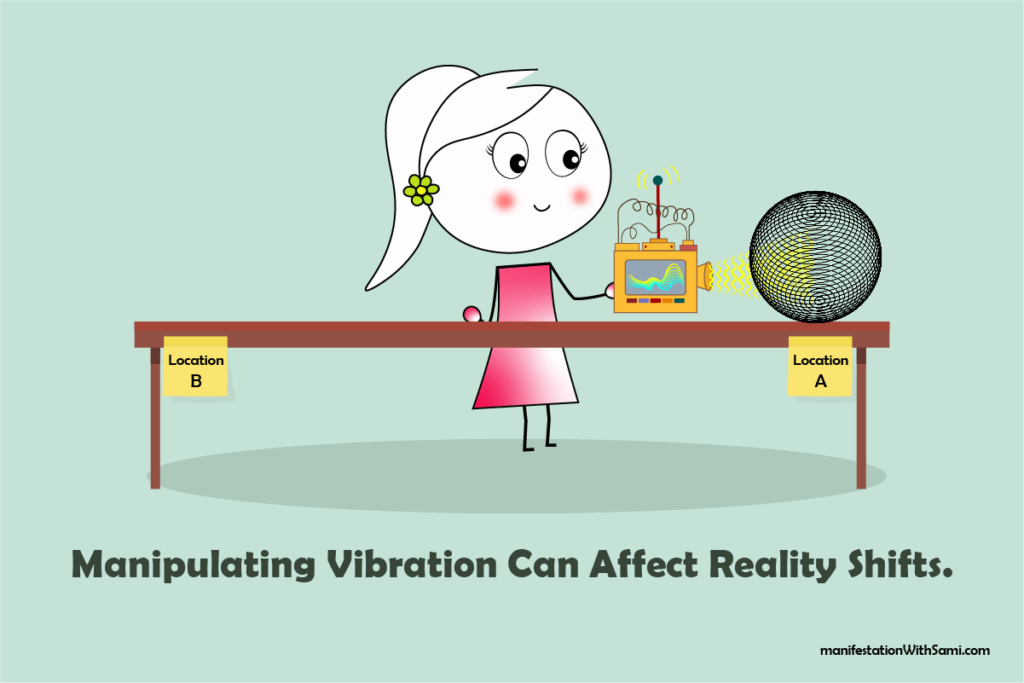 Manipulating the vibration of any object puts that object in the reality that is aligned with that vibration.